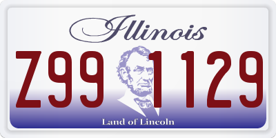 IL license plate Z991129