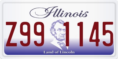 IL license plate Z991145