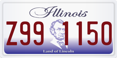 IL license plate Z991150