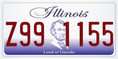 IL license plate Z991155