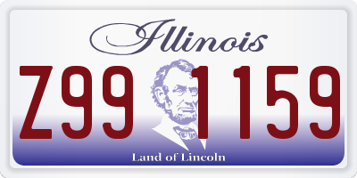 IL license plate Z991159