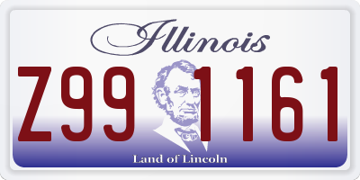 IL license plate Z991161