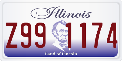 IL license plate Z991174