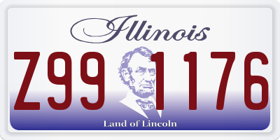 IL license plate Z991176