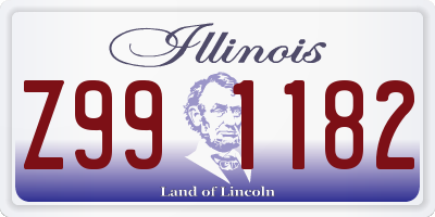 IL license plate Z991182