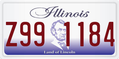 IL license plate Z991184