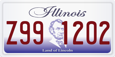 IL license plate Z991202