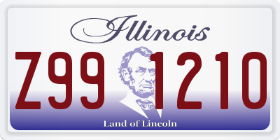 IL license plate Z991210
