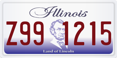 IL license plate Z991215