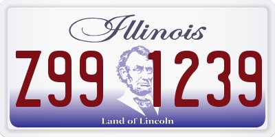 IL license plate Z991239