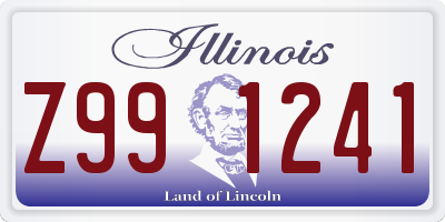 IL license plate Z991241