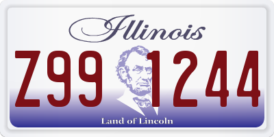 IL license plate Z991244