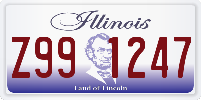 IL license plate Z991247