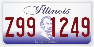 IL license plate Z991249