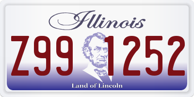 IL license plate Z991252