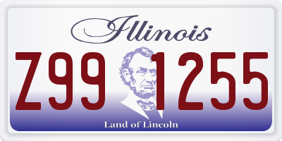 IL license plate Z991255