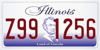 IL license plate Z991256