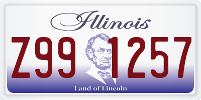 IL license plate Z991257