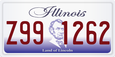 IL license plate Z991262