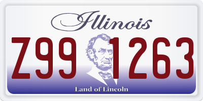 IL license plate Z991263