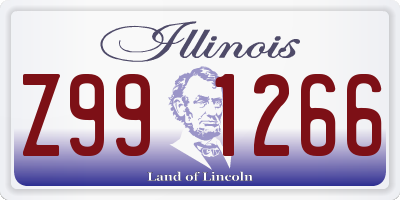 IL license plate Z991266