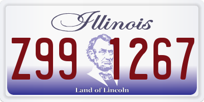 IL license plate Z991267