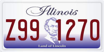 IL license plate Z991270