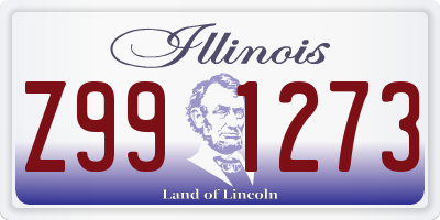 IL license plate Z991273