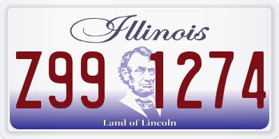 IL license plate Z991274