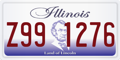 IL license plate Z991276