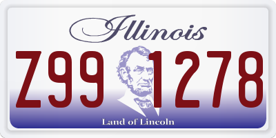 IL license plate Z991278