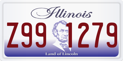 IL license plate Z991279