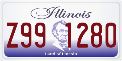 IL license plate Z991280