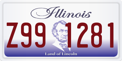 IL license plate Z991281