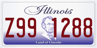 IL license plate Z991288