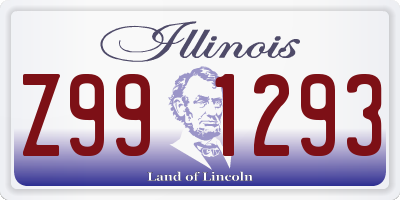 IL license plate Z991293