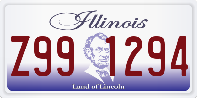 IL license plate Z991294