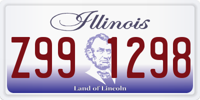 IL license plate Z991298