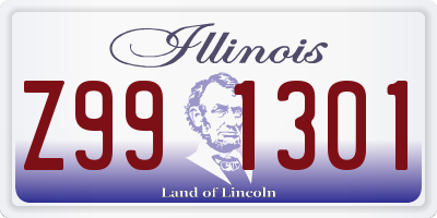 IL license plate Z991301