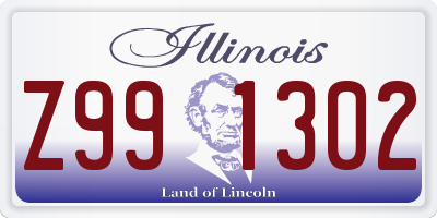 IL license plate Z991302