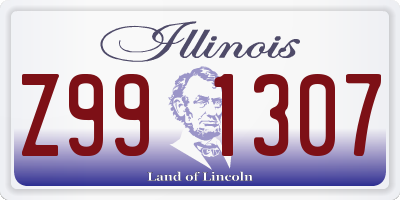 IL license plate Z991307