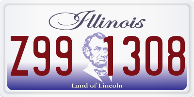 IL license plate Z991308