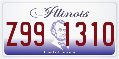 IL license plate Z991310