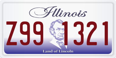 IL license plate Z991321