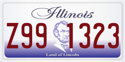 IL license plate Z991323