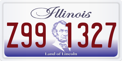 IL license plate Z991327
