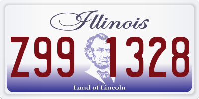 IL license plate Z991328