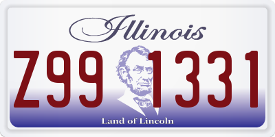 IL license plate Z991331