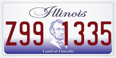 IL license plate Z991335