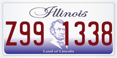 IL license plate Z991338